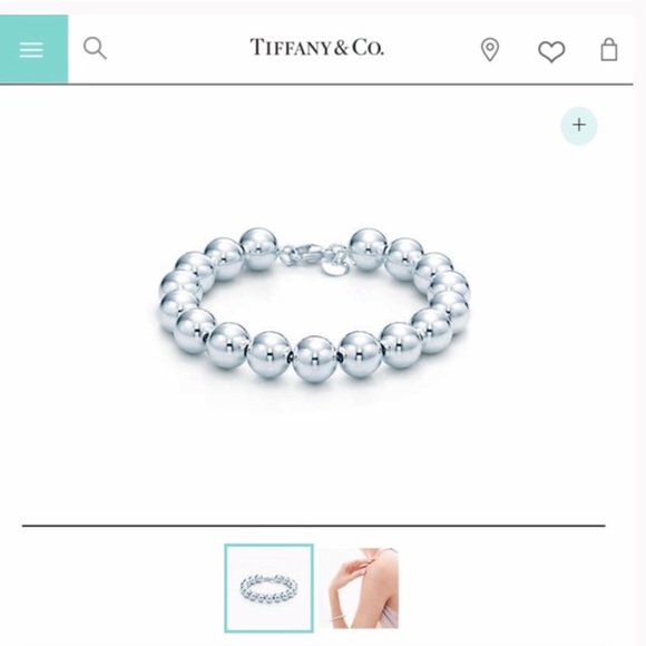 Tiffany & Co. Jewelry - Tiffany & Co. 10mm Sterling Silver Beaded Bracelet